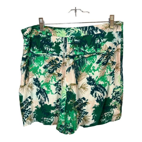 Elevenses Tropical Print Floral Skort Coulotte Anthropologie sz 10 - Picture 7 of 9